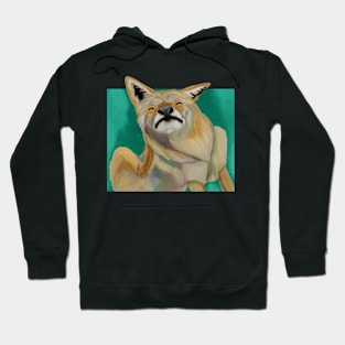 A scratching coyote Hoodie